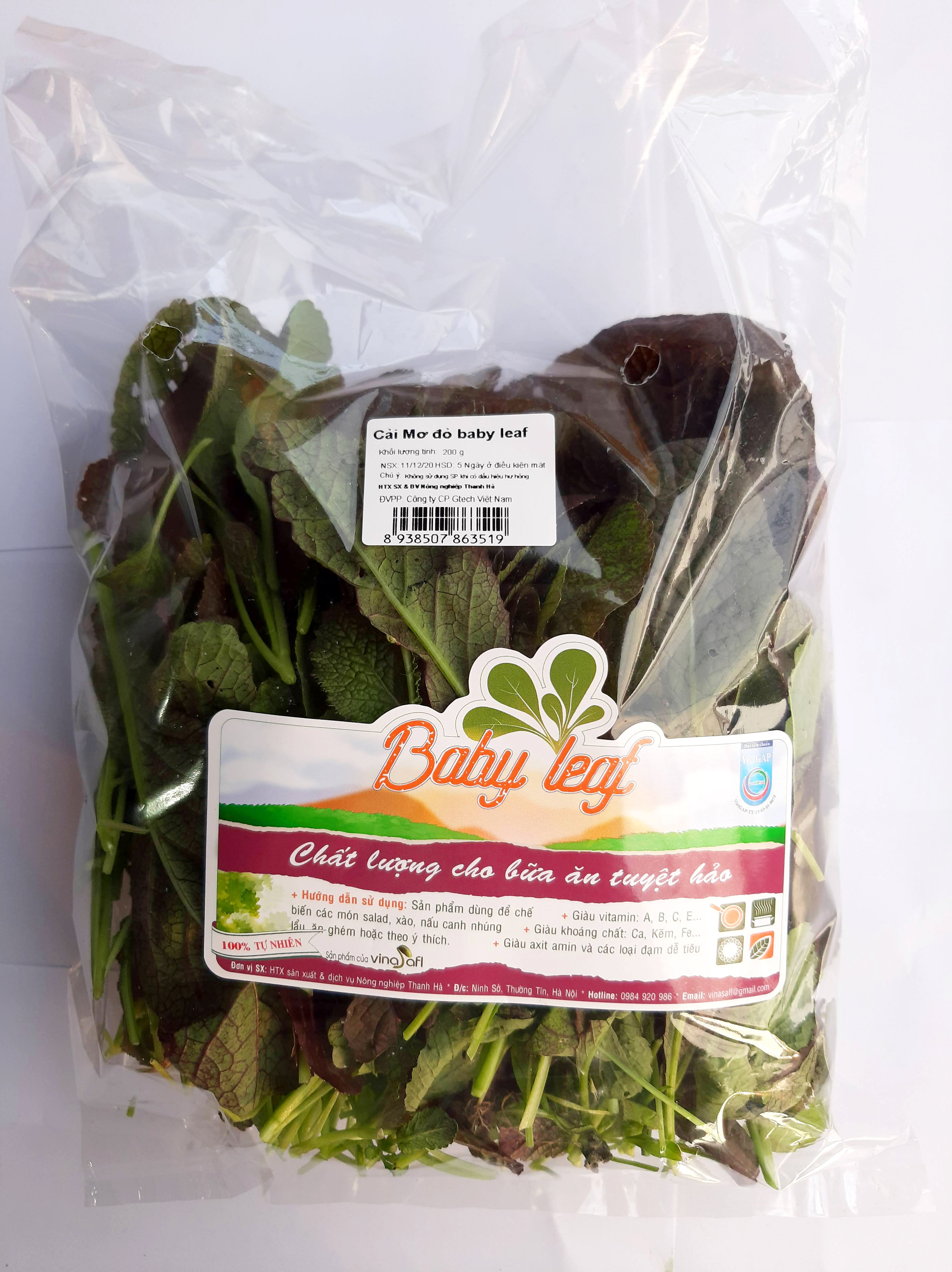 Cải Mơ Đỏ Baby 200g
