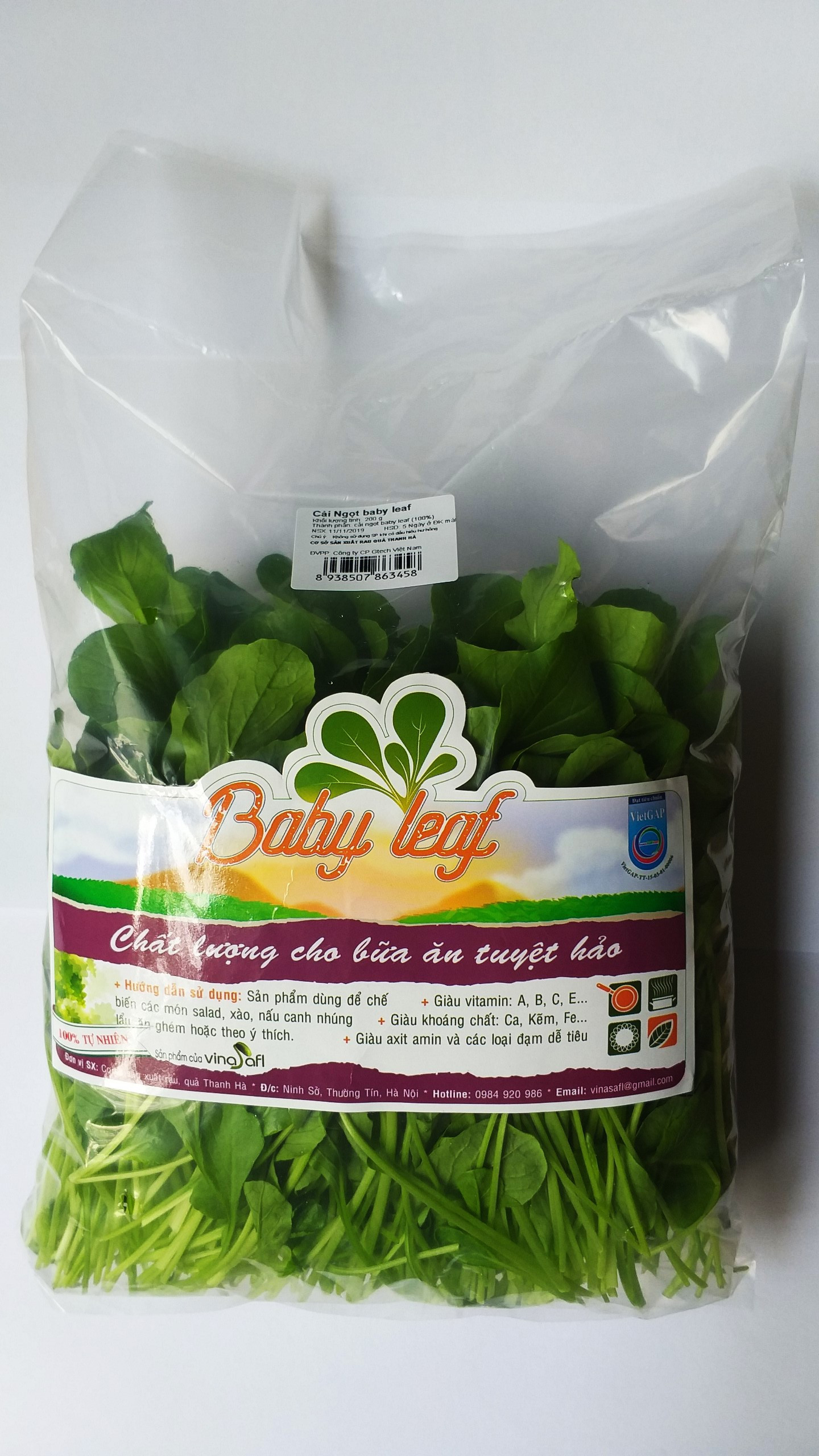 Cài Ngọt Babyleaf 200g