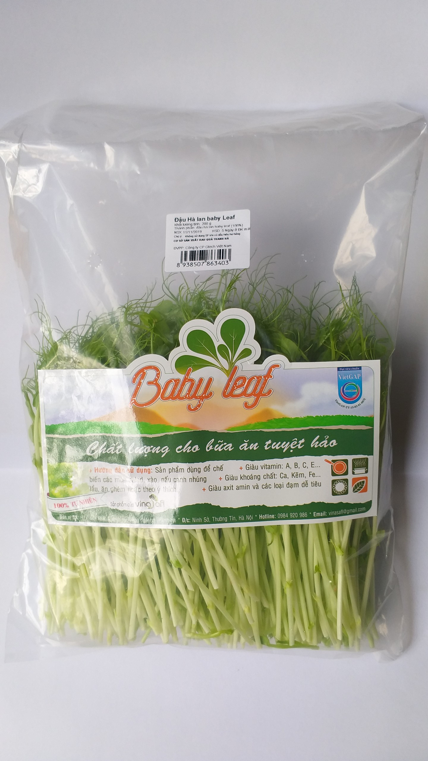 Đậu Hà Lan Babyleaf 200g