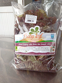 Xà Lách Tím babyleaf 200g